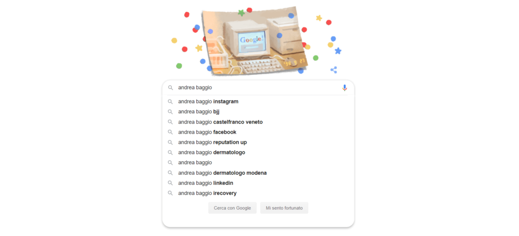 andrea baggio google suggest autocomplete